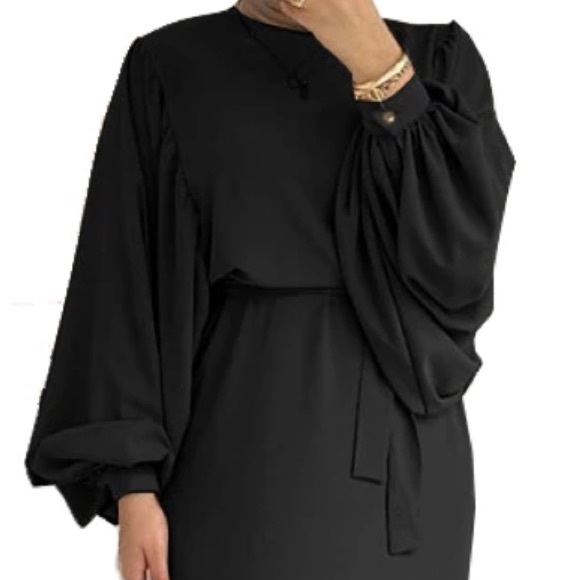 Modest Ramadan Eid Maxi Abaya Dress - Picture 3 of 3